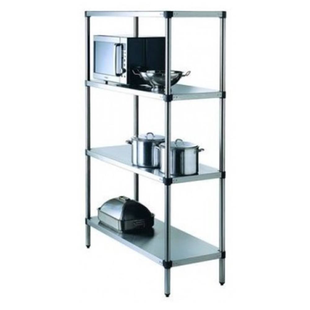 4-Tier Stainless Commercial Kitchen Shelf, 1200 X 510 x 1800mm