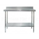 Simply Stainless Bench 600 W x 600 D with 100mm Splashback