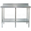 Simply Stainless Bench 2400 W x 700 D with 150mm Splashback