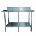 Stainless Steel Work Bench 2400 W x 700 D with 150mm Splashback