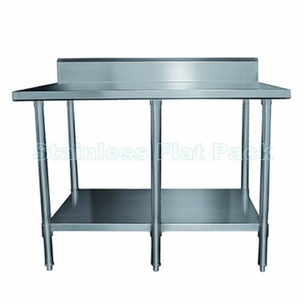 Stainless Steel Bench 2100mm W x 700mm D with Splashback