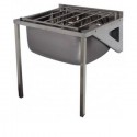 Cleaners Mop Sink with Front Legs