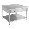 Stainless Steel Bench With 2 Drawers 900 W x 700 D