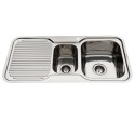 Kitchen Sink with Right 1.5 Bowls 980 L x 480 D