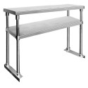 Overshelf 1500 W x 300 D x 750 H Double Tier