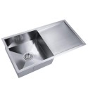 Kitchen Sink 870 W x 440 D Stainless Steel with Drainer