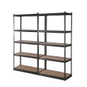 2 x Heavy Duty Steel Storage Racking 900 W x 400 D x 1800 H - Grey
