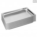 6 x Gastronorm GN Pan 1/1 GN Pan 20 mm Deep Stainless Steel Tray