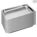 12 x Gastronorm GN Pan 1/1 GN Pan 40 mm Deep Stainless Steel Tray
