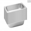 12 x Gastronorm GN Pan 1/3 GN Pan 100 mm Deep Stainless Steel Tray