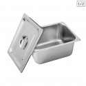 Gastronorm GN Pan 1/2 GN Pan 150 mm Deep Stainless Steel With Lid