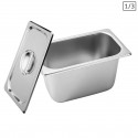 Gastronorm GN Pan 1/3 GN Pan 150 mm Deep Stainless Steel Tray With Lid