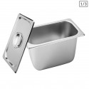 Gastronorm GN Pan 1/3 GN Pan 200 mm Deep Stainless Steel Tray With Lid