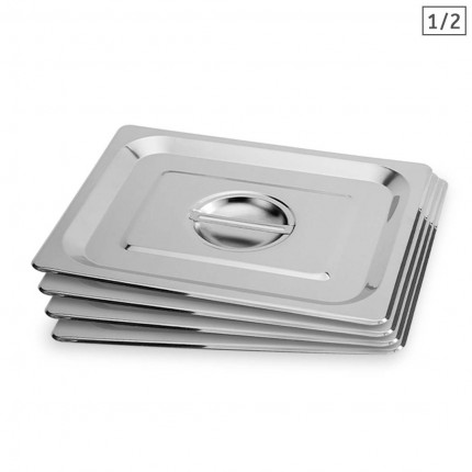 X Gastronorm Gn Pan Lid Full Size Stainless Steel Tray Top Cover