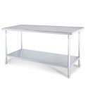 Stainless Steel Prep Work Bench 1000 W x 700 D x 850 H with Solid Undershelf