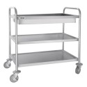 Stainless Steel Deep Tray Clearing Trolley Cart