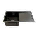 Black Stainless Steel Kitchen Sink 750 W x 450 D x 205 H