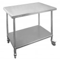 Stainless Steel Mobile Bench 1200 W x 700 D