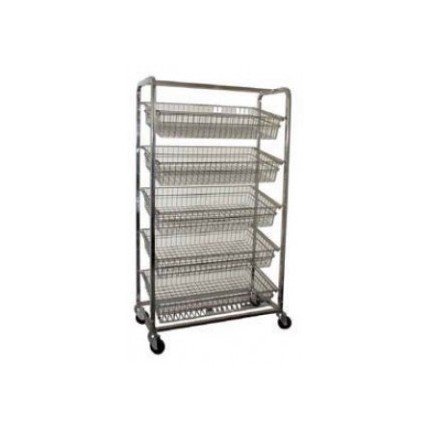 Bakery Trolleys With Angled or Horizontal Baskets.